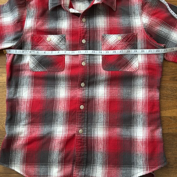 🥾Polo by Ralph Lauren custom fit red/cream plaid flannel shirt. Size L. - Picture 5 of 8